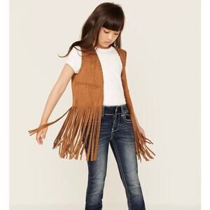Fornia Kids Western Fringe Vest 3T